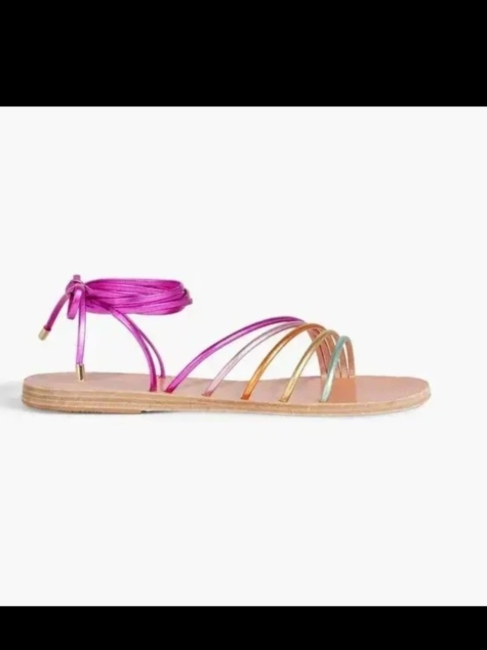 Ancient Greek Sandals Ipoliti Sandals Flats, Sz 39, $285